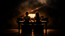 PIANO FOUR HANDS IN THE DARK